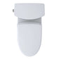 TOTO WASHLET+ Vespin II 1G Two-Piece Elongated 1.0 GPF Toilet and WASHLET+ S7 Contemporary Bidet Seat, Cotton White - MW4744726CUFG#01
