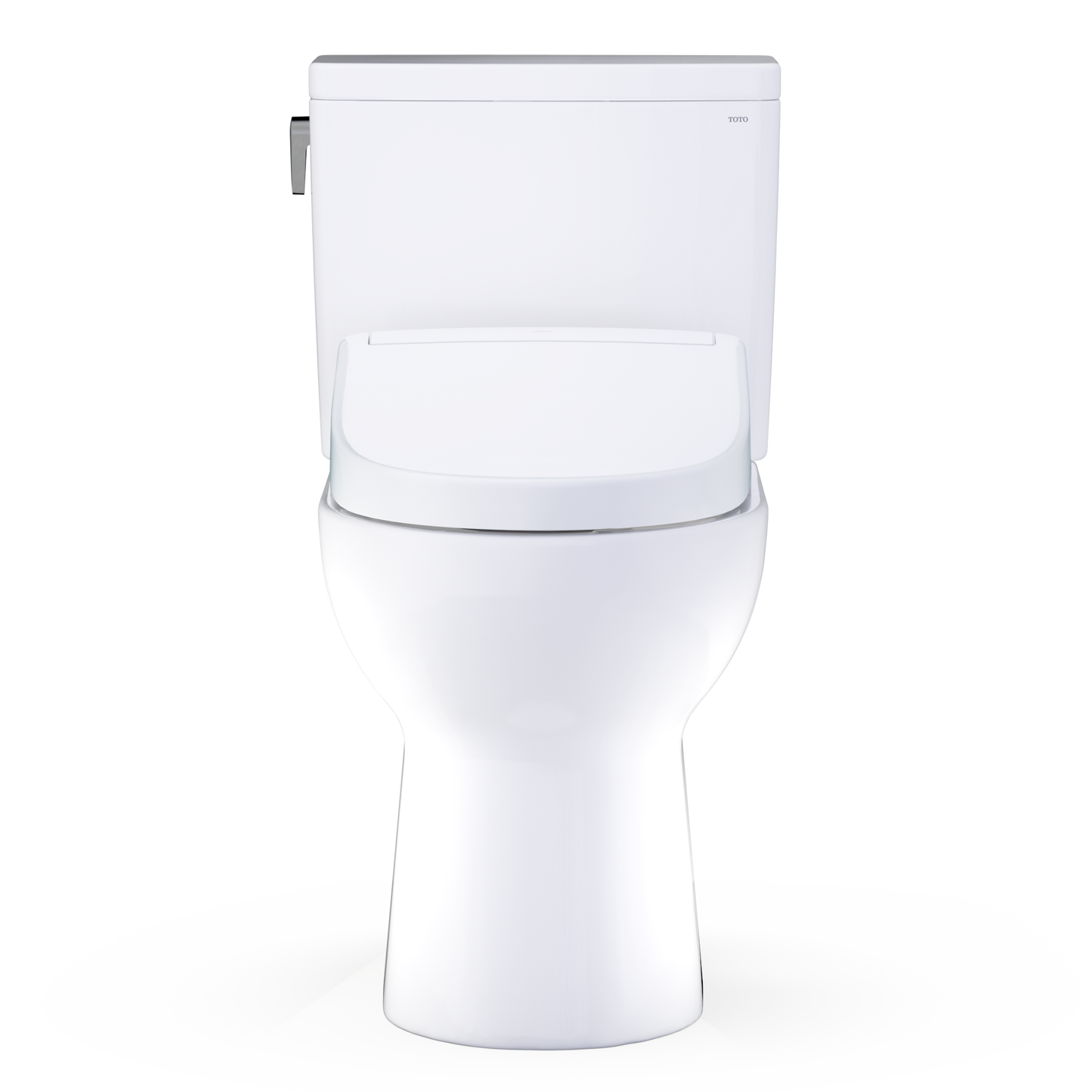 TOTO Glaston WASHLET+ S5 Two-Piece Elongated 1.28 GPF Universal Height Toilet MW4723446CEFG#01