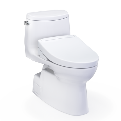 TOTO Carlyle II One-Piece 1.28 GPF Universal Height Toilet and S5 Bidet Seat MW6143446CEFG#01