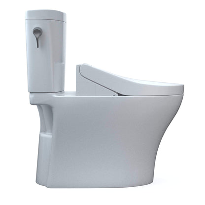 TOTO WASHLET+ Aquia IV ARC Two-Piece Elongated Dual Flush 1.28/0.9 GPF Toilet with C5 Bidet Seat, Cotton White - MW4483084CEMFGN#01