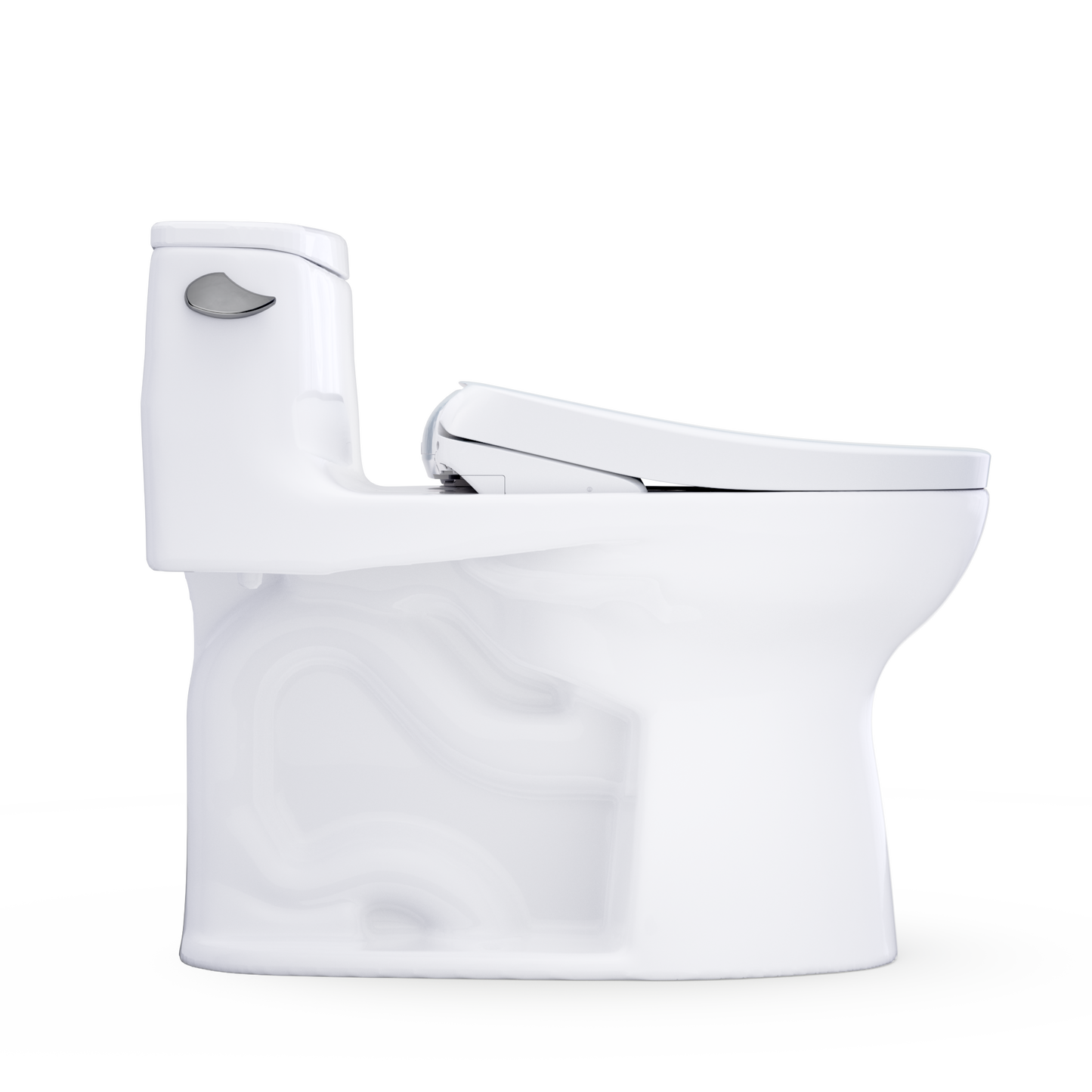 TOTO Ultramax WASHLET+ S7A One-Piece Elongated 1.28 GPF Universal Height Toilet MW6184736CEFG#01