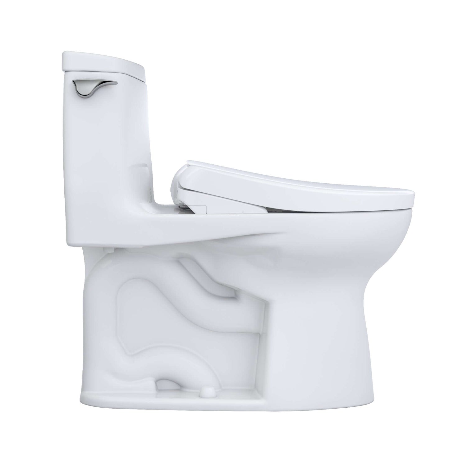 TOTO WASHLET+ UltraMax II 1G One-Piece Elongated 1.0 GPF Toilet and WASHLET+ S7 Contemporary Bidet Seat, Cotton White - MW6044726CUFG#01