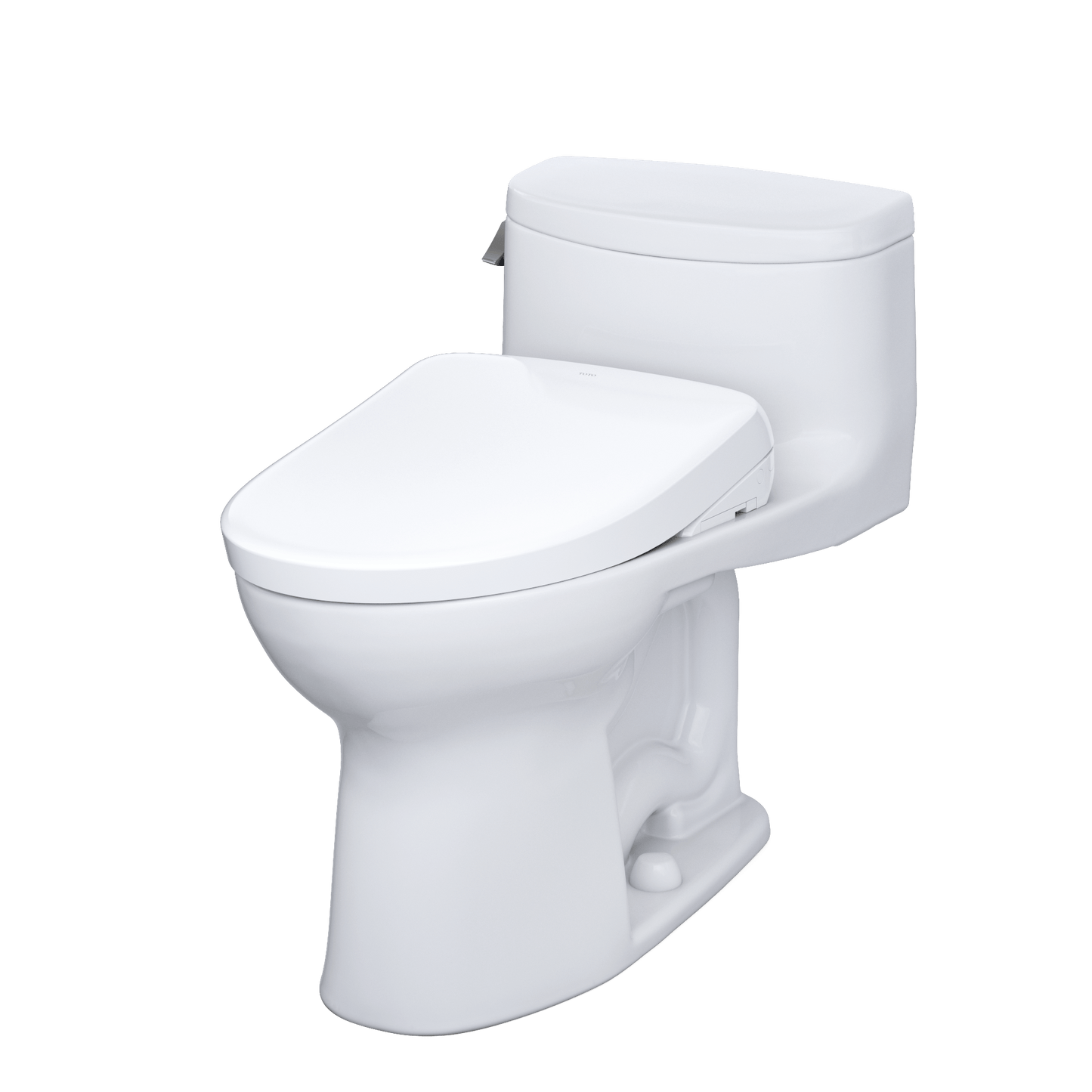 TOTO Supreme II One-Piece 1.28 GPF Universal Height Toilet and S7A Bidet Seat MW6344736CEFG#01