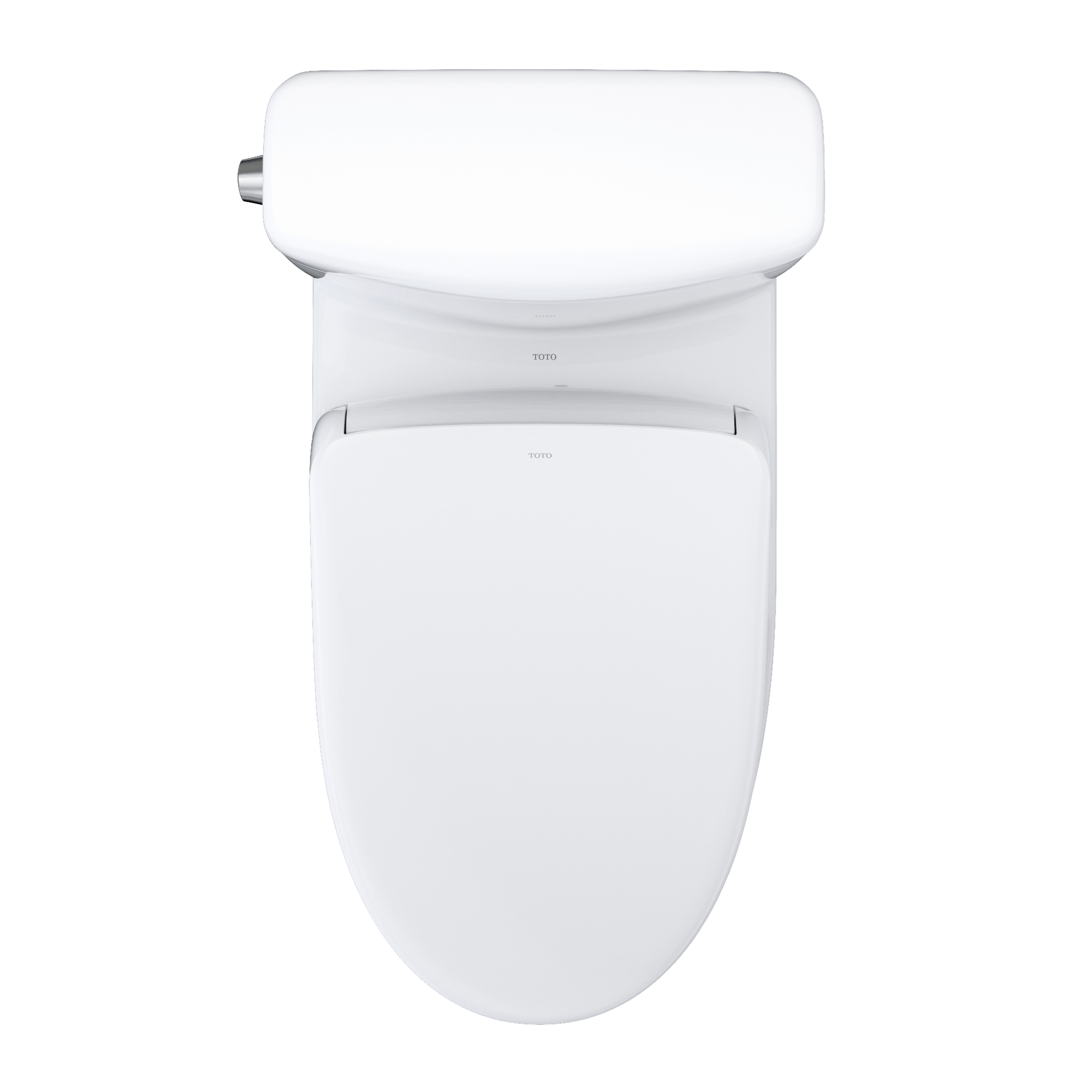 TOTO Aquia IV Cube Two-Piece Dual Flush 1.28 and 0.9 GPF Universal Height Toilet with S7A Contemporary Bidet Seat MW4364736CEMFGN#01