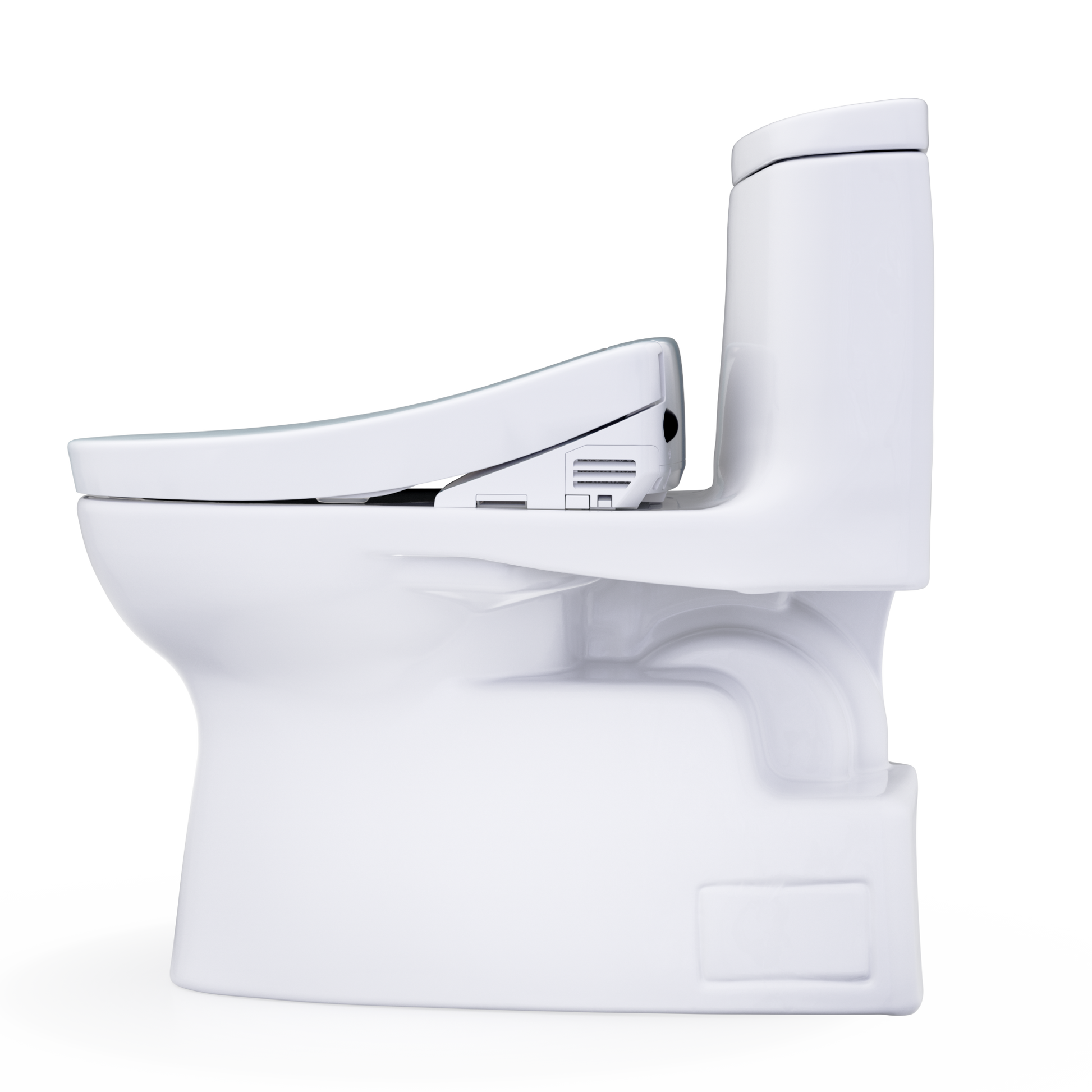 TOTO Carlyle II One-Piece 1.28 GPF Universal Height Toilet and S5 Bidet Seat MW6143446CEFG#01