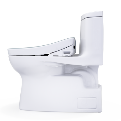 TOTO Carlyle II One-Piece 1.28 GPF Universal Height Toilet and S5 Bidet Seat MW6143446CEFG#01
