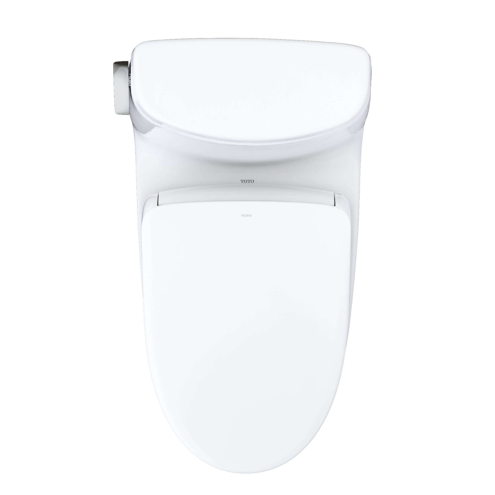 TOTO WASHLET+ UltraMax II 1G One-Piece Elongated 1.0 GPF Toilet and WASHLET+ S7 Contemporary Bidet Seat, Cotton White - MW6044726CUFG#01