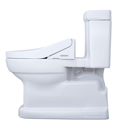 TOTO Eco Guinevere 1.28 GPF One-Piece Universal Height Toilet with C5 Bidet Seat MW9743084CEFG#01