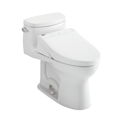 TOTO Supreme II One-Piece 1.28 GPF Universal Height Toilet and C5 Bidet Seat MW6343084CEFG#01