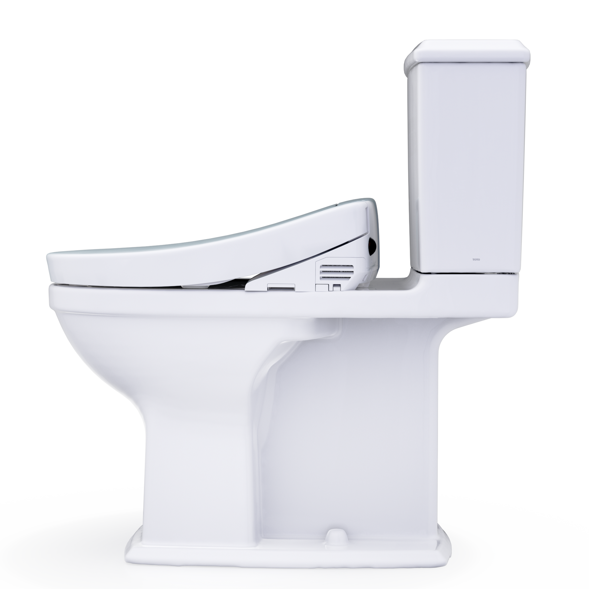 TOTO Connelly WASHLET+ S5 Two-Piece Dual Flush 1.28 GPF Universal Height Toilet with CEFIONTECT MW4943446CEMFG#01
