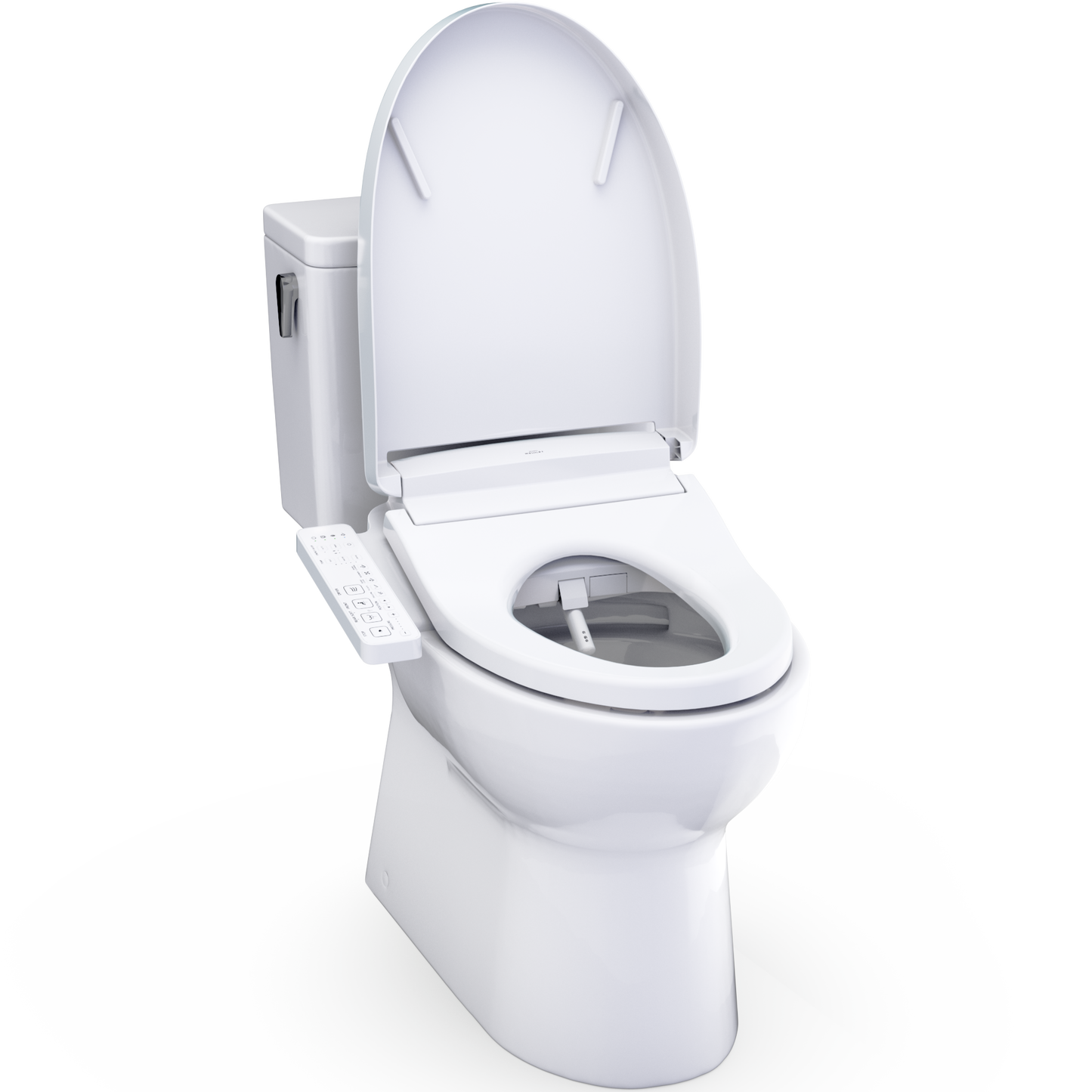 TOTO Glaston 1G WASHLET+ S2 Two-Piece Elongated 1.0 GPF Universal Height Toilet MW4723346CUFG#01