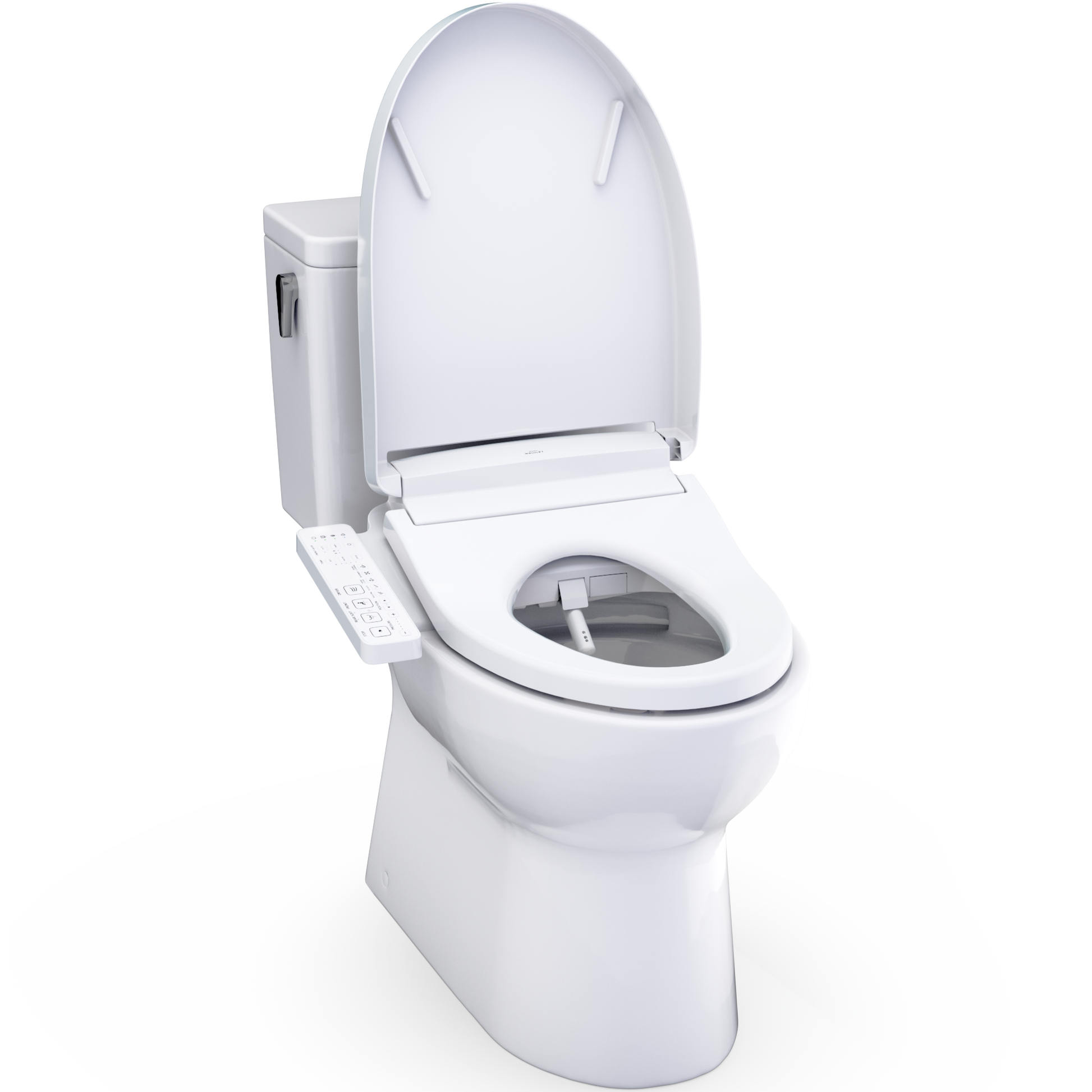 TOTO Glaston 1G WASHLET+ S2 Two-Piece Elongated 1.0 GPF Universal Height Toilet MW4723346CUFG#01