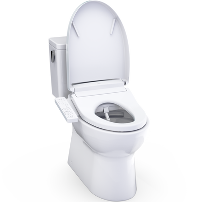 TOTO Glaston 1G WASHLET+ S2 Two-Piece Elongated 1.0 GPF Universal Height Toilet MW4723346CUFG#01