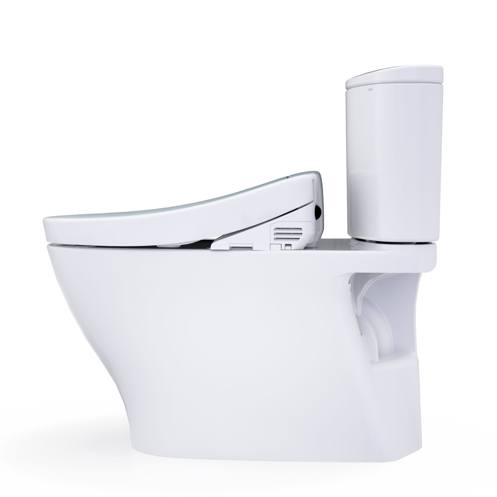TOTO Nexus WASHLET+ S5 Two-Piece Elongated 1.0 GPF Universal Height Toilet with CEFIONTECT MW4423446CUFG#01