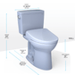 TOTO Drake 1.6 GPF with S7A Contemporary Bidet Seat | MW7764736CSG#01