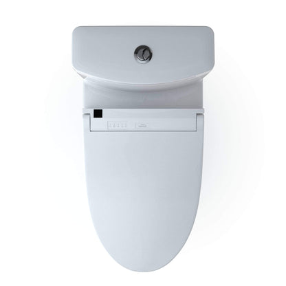 TOTO WASHLET+ Aquia IV Two-Piece Dual Flush 1.28/0.9 GPF Standard Height Toilet WASHLET C5 Bidet Seat - MW4463084CEMGN#01