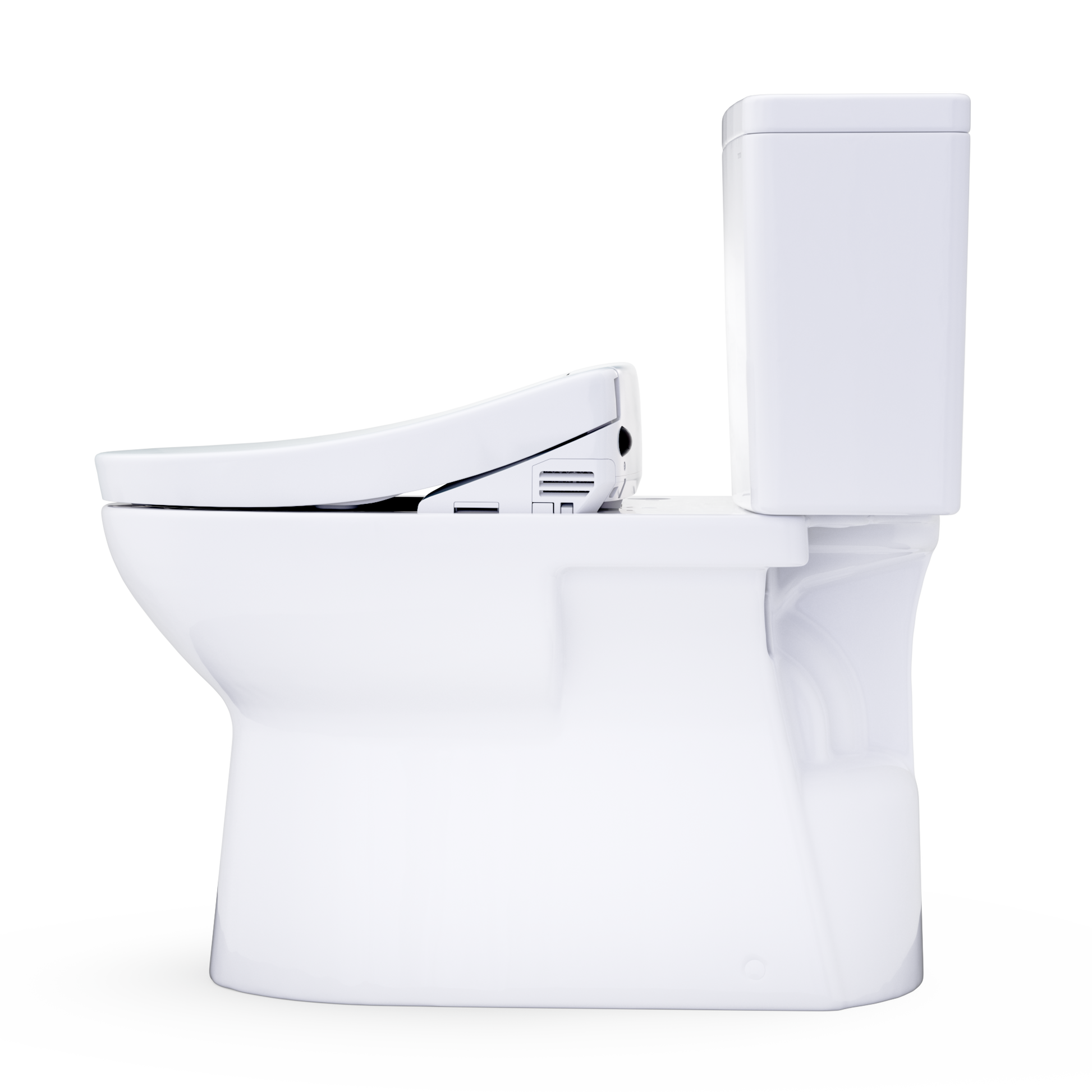 TOTO Glaston 1G WASHLET+ S5 Two-Piece Elongated 1.0 GPF Universal Height Toilet MW4723446CUFG#01