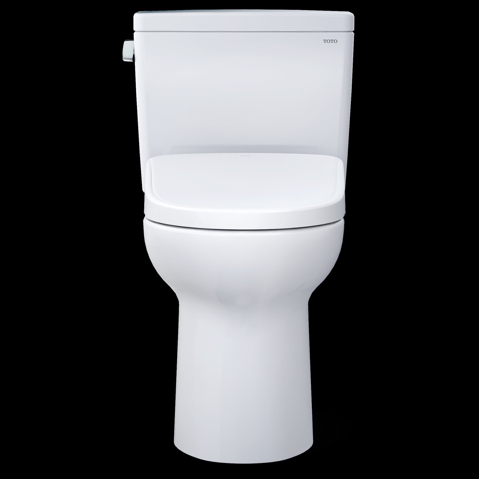  TOTO Drake WASHLET+ Two-Piece Elongated 1.28 GPF Toilet with S7 Contemporary Bidet Seat, Cotton White - MW7764726CEFG#01
