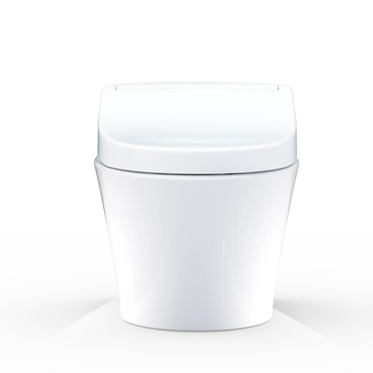 TOTO AP Wall-Hung Toilet and WASHLET S5 and DuoFit In-Wall 0.9 and 1.28 GPF Dual-Flush Tank System, Matte Silver CWT4263446CMFG#MS