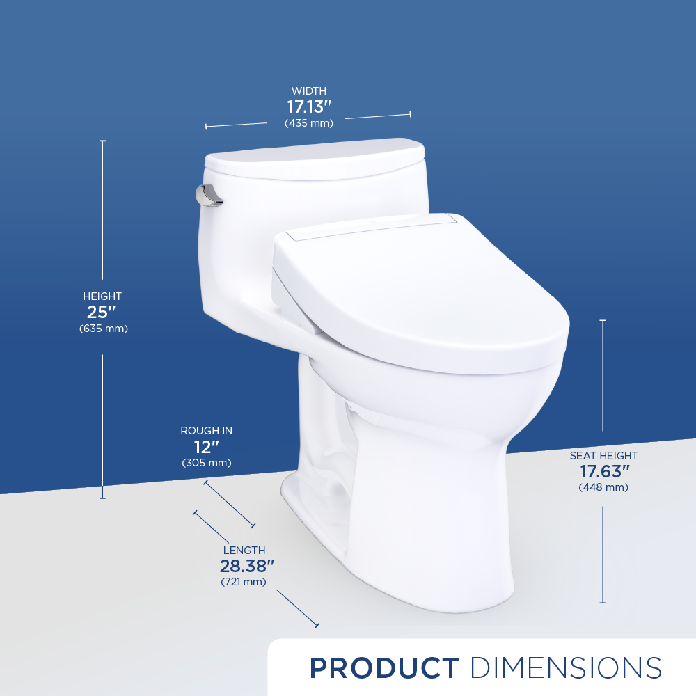 TOTO Ultramax MW6183446CEFG#01 Dimensions