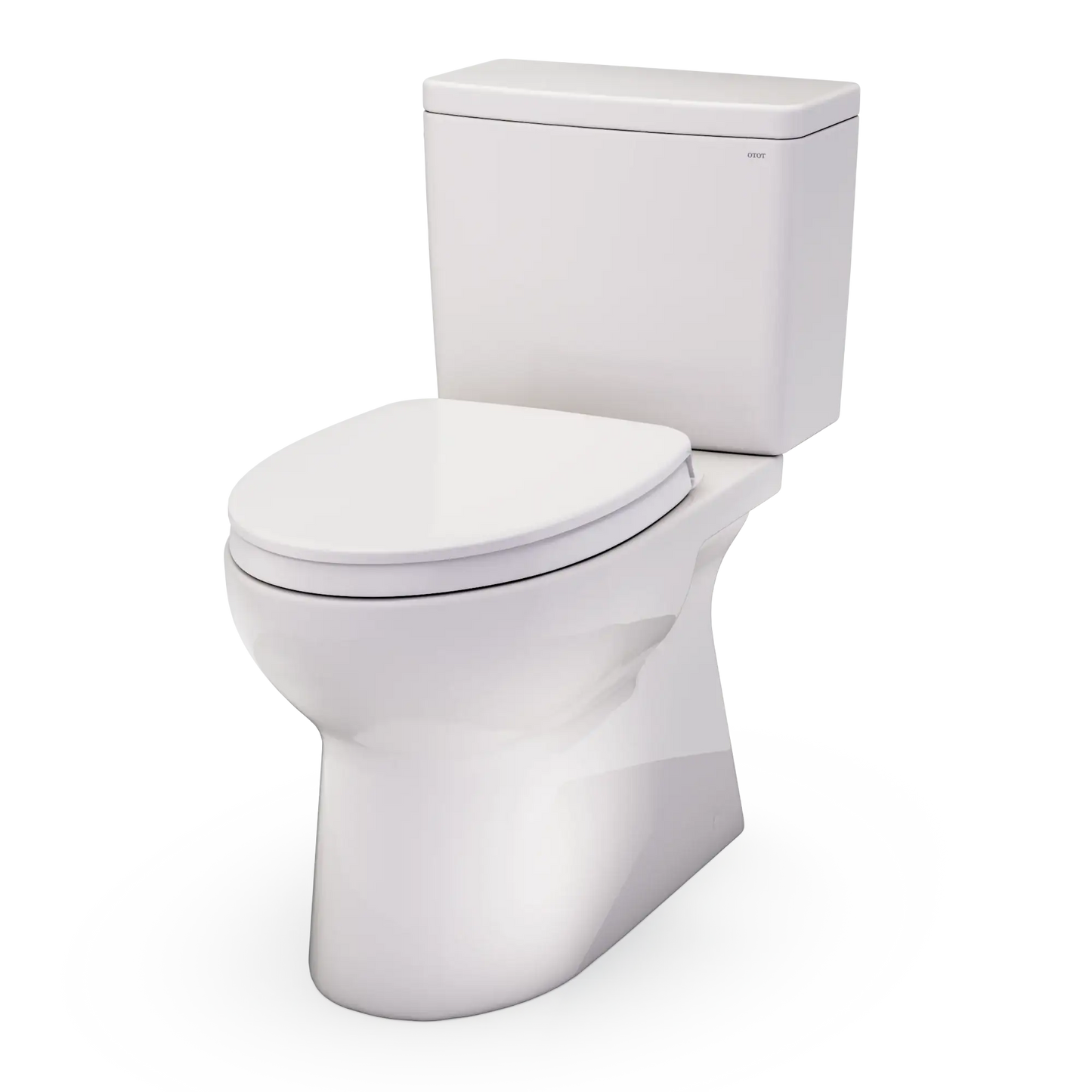 TOTO Glaston Two-Piece Elongated 1.0 GPF WASHLET+ Ready Universal Height Toilet with CEFIONTECT MS472124CUFG#12