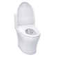 TOTO Aquia IV One-Piece Dual Flush 1.28/0.9 GPF Universal Height Toilet with S7A Bidet Seat MW6464736CEMFGN#01