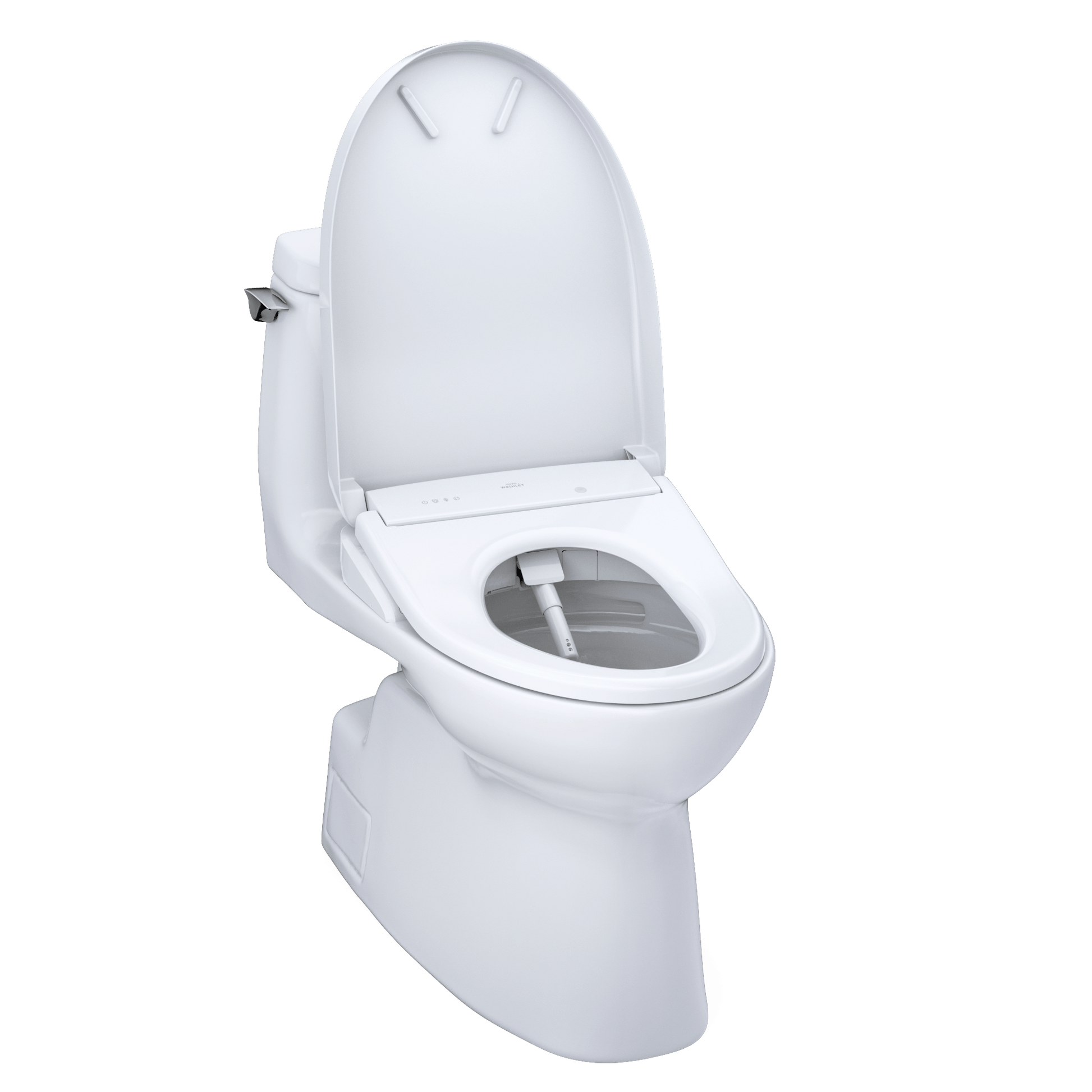 TOTO Carlyle II One-Piece 1.28 GPF Universal Height Toilet and S7A Bidet Seat MW6144736CUFG#01