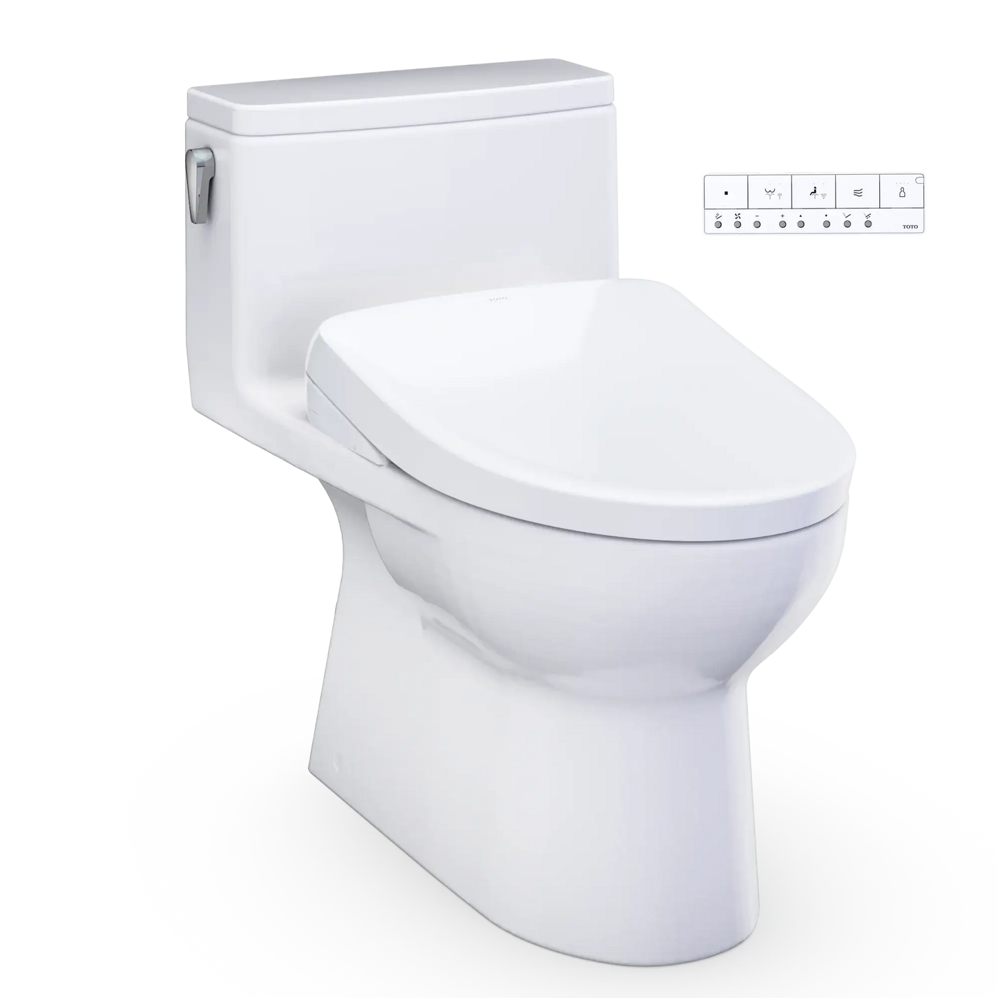 TOTO Redington 1G WASHLET+ S7A One-Piece Elongated 1.0 GPF Universal Height Toilet MW6724736CUFG#01
