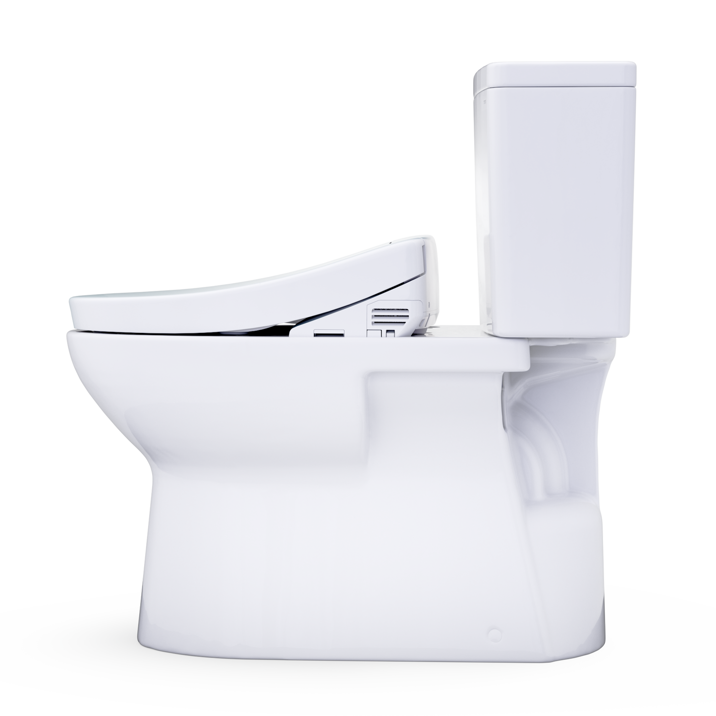 TOTO Glaston 1G WASHLET+ S2 Two-Piece Elongated 1.0 GPF Universal Height Toilet MW4723346CUFG#01