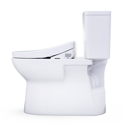 TOTO Glaston 1G WASHLET+ S2 Two-Piece Elongated 1.0 GPF Universal Height Toilet MW4723346CUFG#01