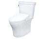 TOTO WASHLET+ Aquia IV ARC Two-Piece Dual Flush 1.28 and 0.9 GPF Toilet with S7 Contemporary Bidet Seat - MW4484726CEMFGN#01