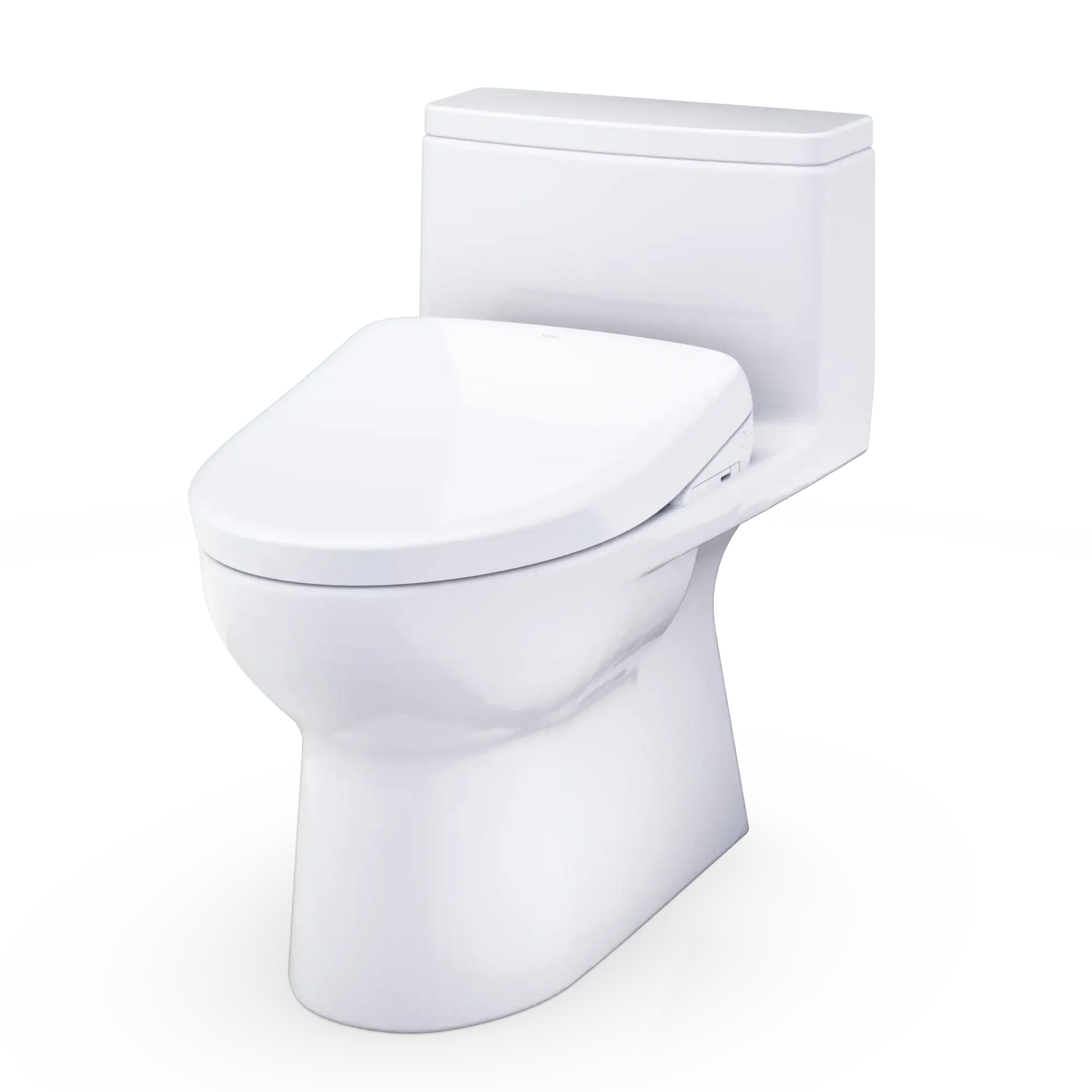 TOTO Redington WASHLET+ S7 One-Piece Elongated 1.28 GPF Universal Height Toilet MW6724726CEFG#01