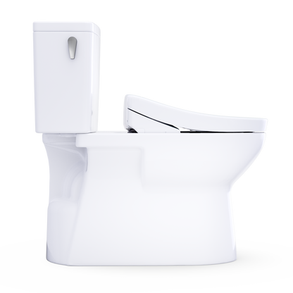 TOTO Glaston WASHLET+ S5 Two-Piece Elongated 1.28 GPF Universal Height Toilet MW4723446CEFG#01