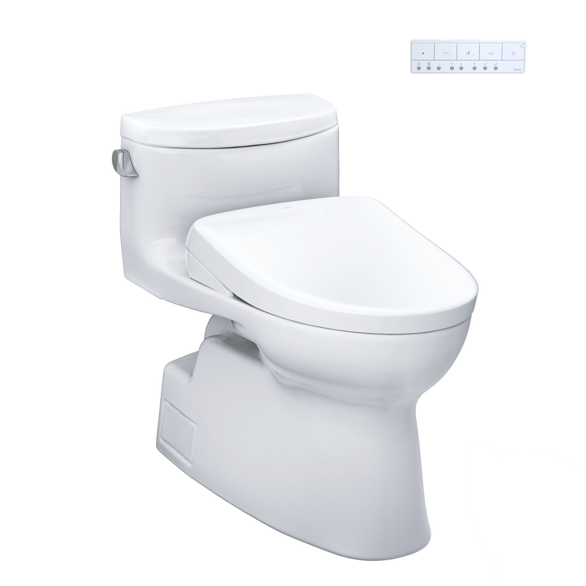 TOTO Carolina II One-Piece 1.28 GPF Universal Height Toilet and S7 Bidet Seat MW6444726CEFG#01