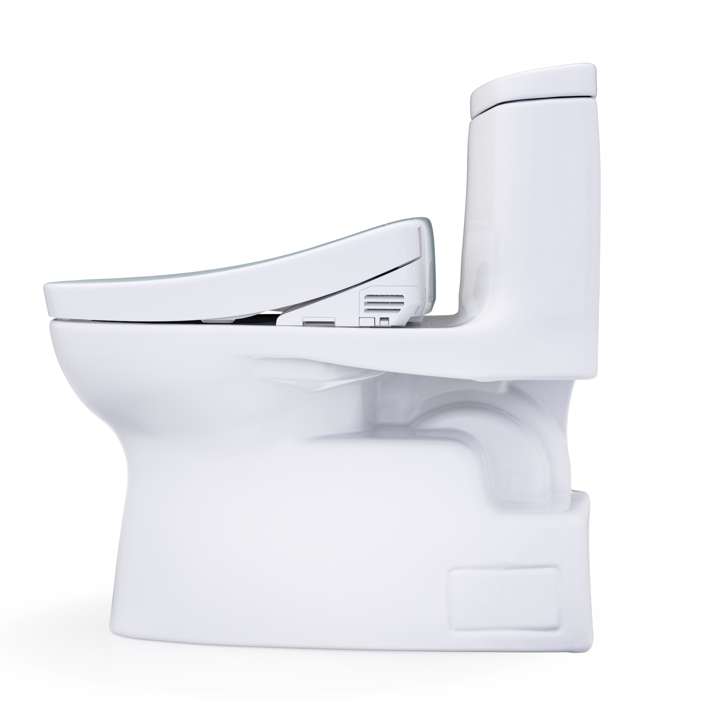 TOTO Carlyle II One-Piece 1.28 GPF Universal Height Toilet and S2 Bidet Seat MW6143346CEFG#01