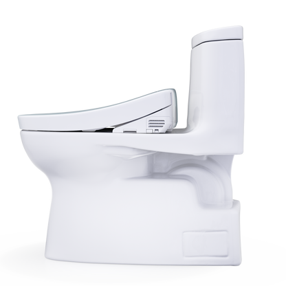 TOTO Carlyle II One-Piece 1.28 GPF Universal Height Toilet and S2 Bidet Seat MW6143346CEFG#01