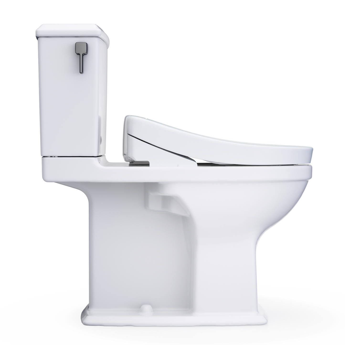 TOTO Connelly WASHLET+ S5 Two-Piece Dual Flush 1.28 GPF Universal Height Toilet with CEFIONTECT MW4943446CEMFG#01