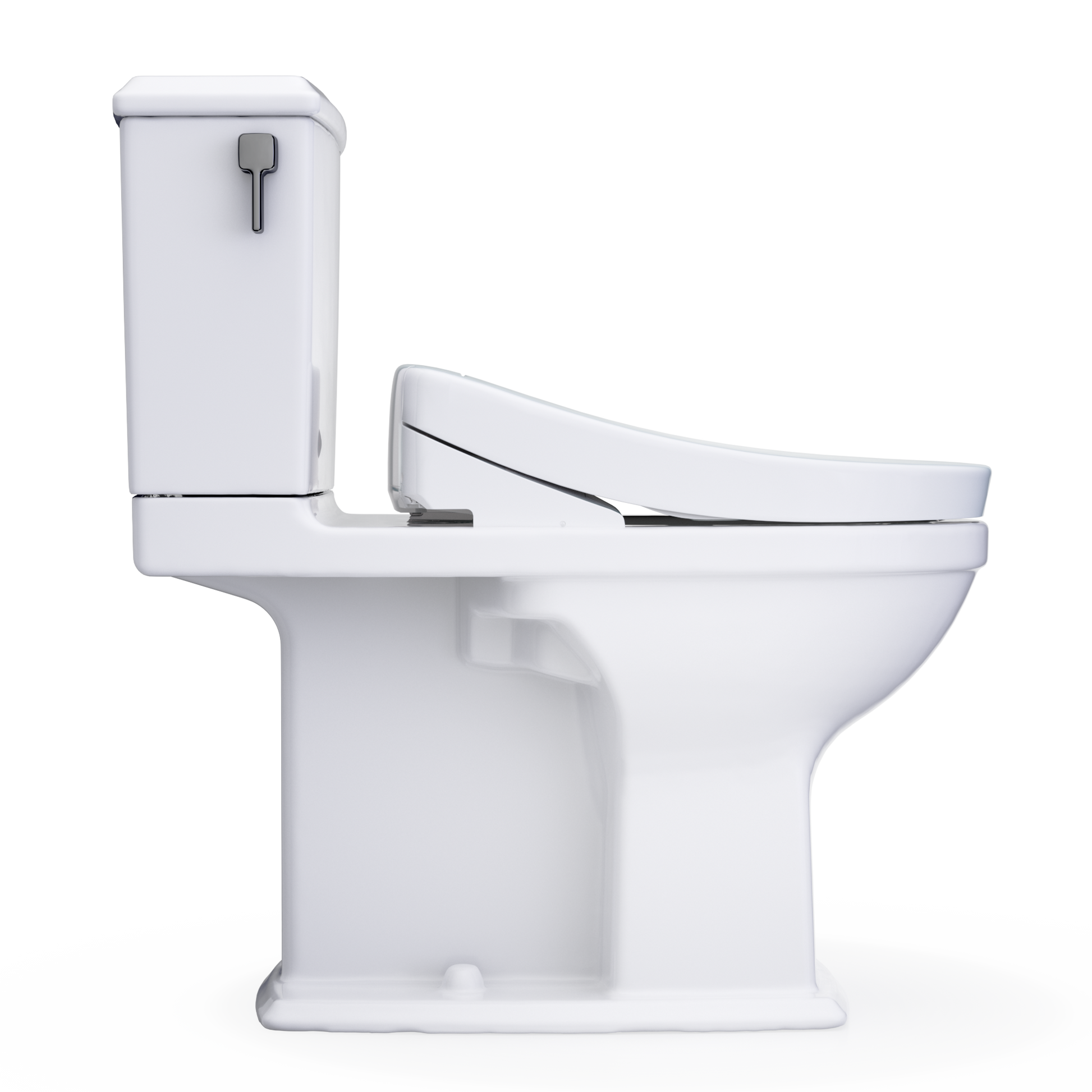 TOTO Connelly WASHLET+ S5 Two-Piece Dual Flush 1.28 GPF Universal Height Toilet with CEFIONTECT MW4943446CEMFG#01