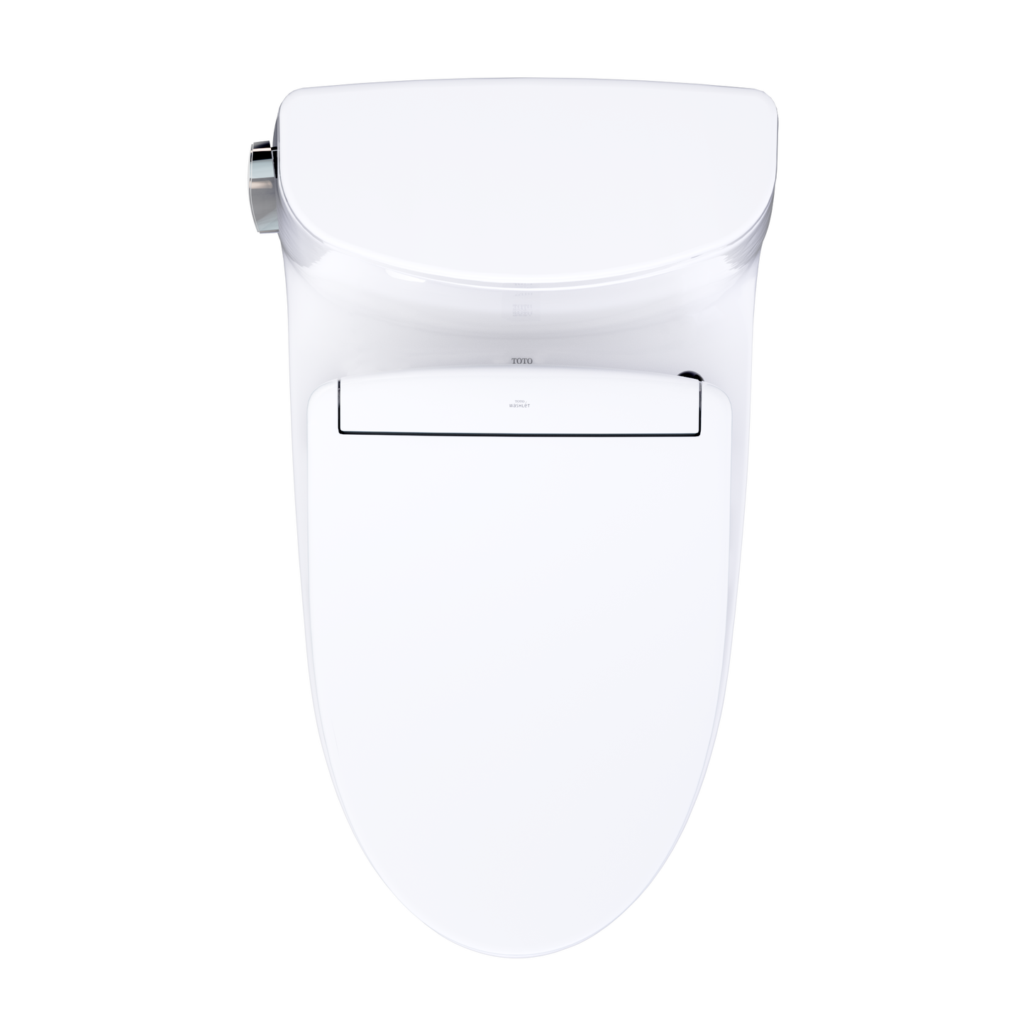 TOTO Ultramax WASHLET+ S5 One-Piece Elongated 1.28 GPF Universal Height Toilet with CEFIONTECT MW6083446CEFG#01