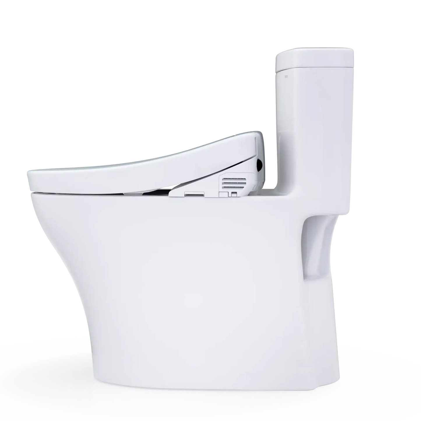 TOTO Aquia IV One-Piece Dual Flush 1.28 and 0.9 GPF Universal Height Toilet and S5 Bidet Seat MW6463446CEMFGN#01
