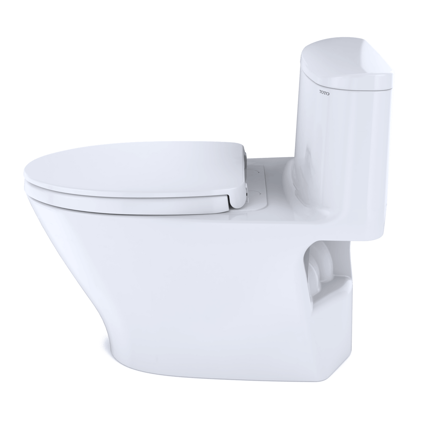 TOTO Nexus 1G One-Piece 1.0 GPF Universal Height Toilet with SS124 SoftClose Seat, WASHLET+ Ready MS642124CUFG