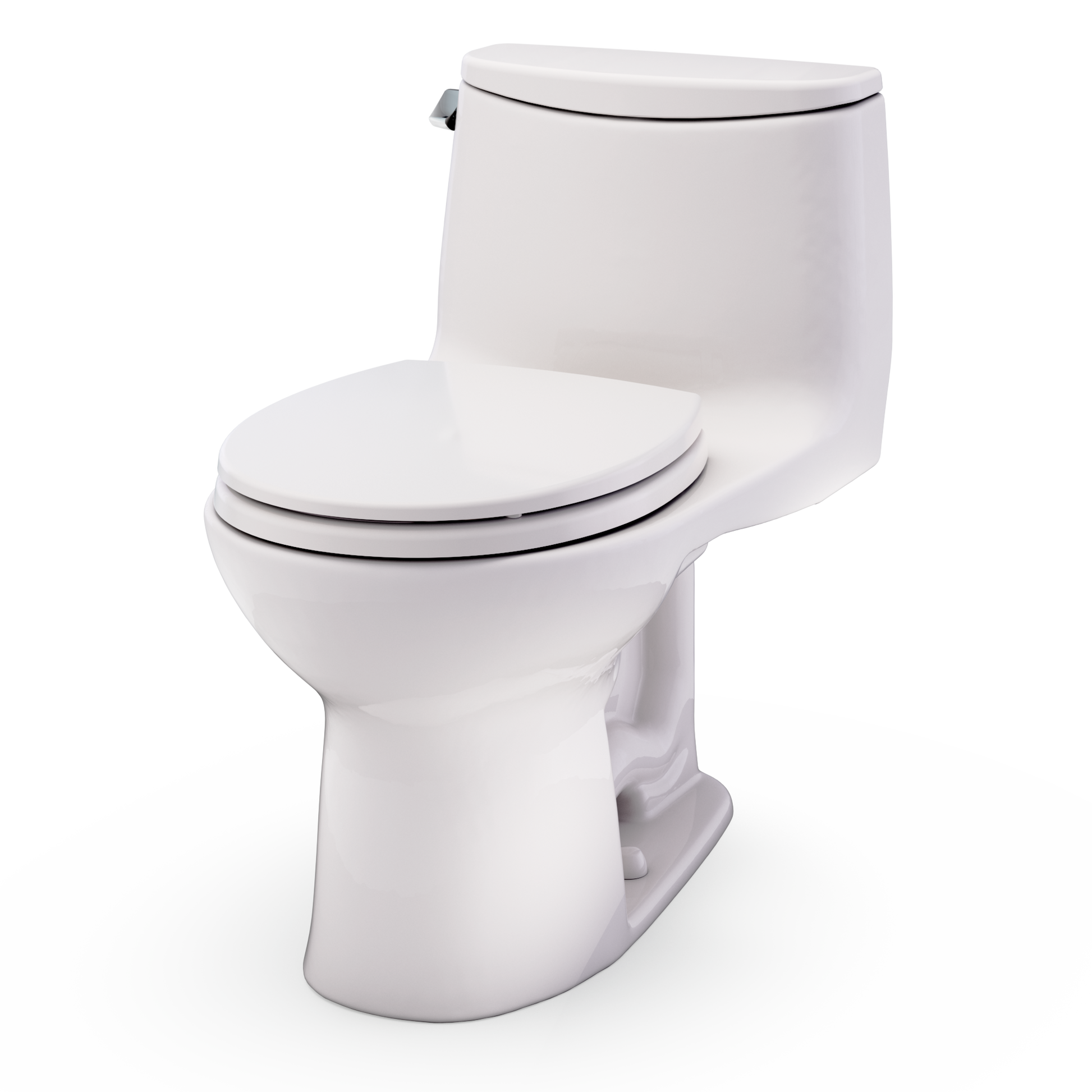 TOTO Ultramax One-Piece Round 1.28 GPF WASHLET+ Ready Universal Height Toilet with CEFIONTECT MS603113CEFG#12