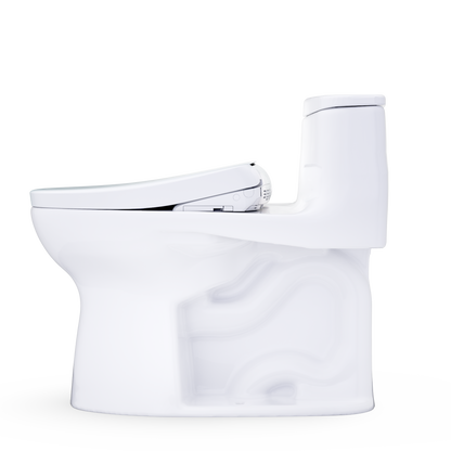TOTO Ultramax WASHLET+ S7 One-Piece Elongated 1.28 GPF Universal Height Toilet MW6184726CEFG#01