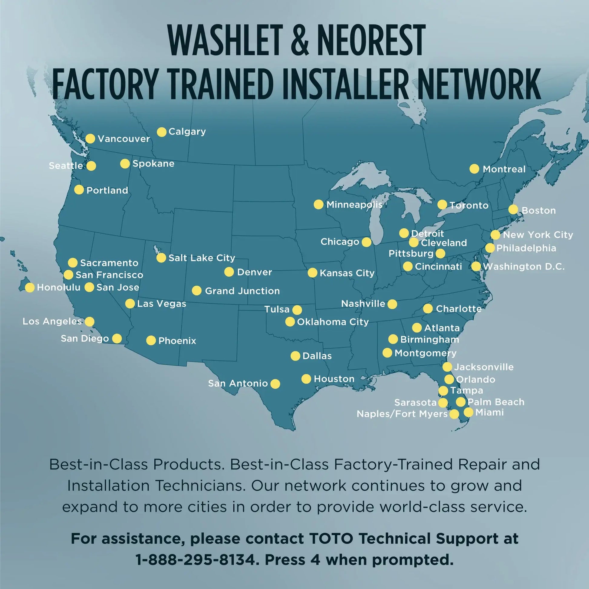 TOTO Service Map
