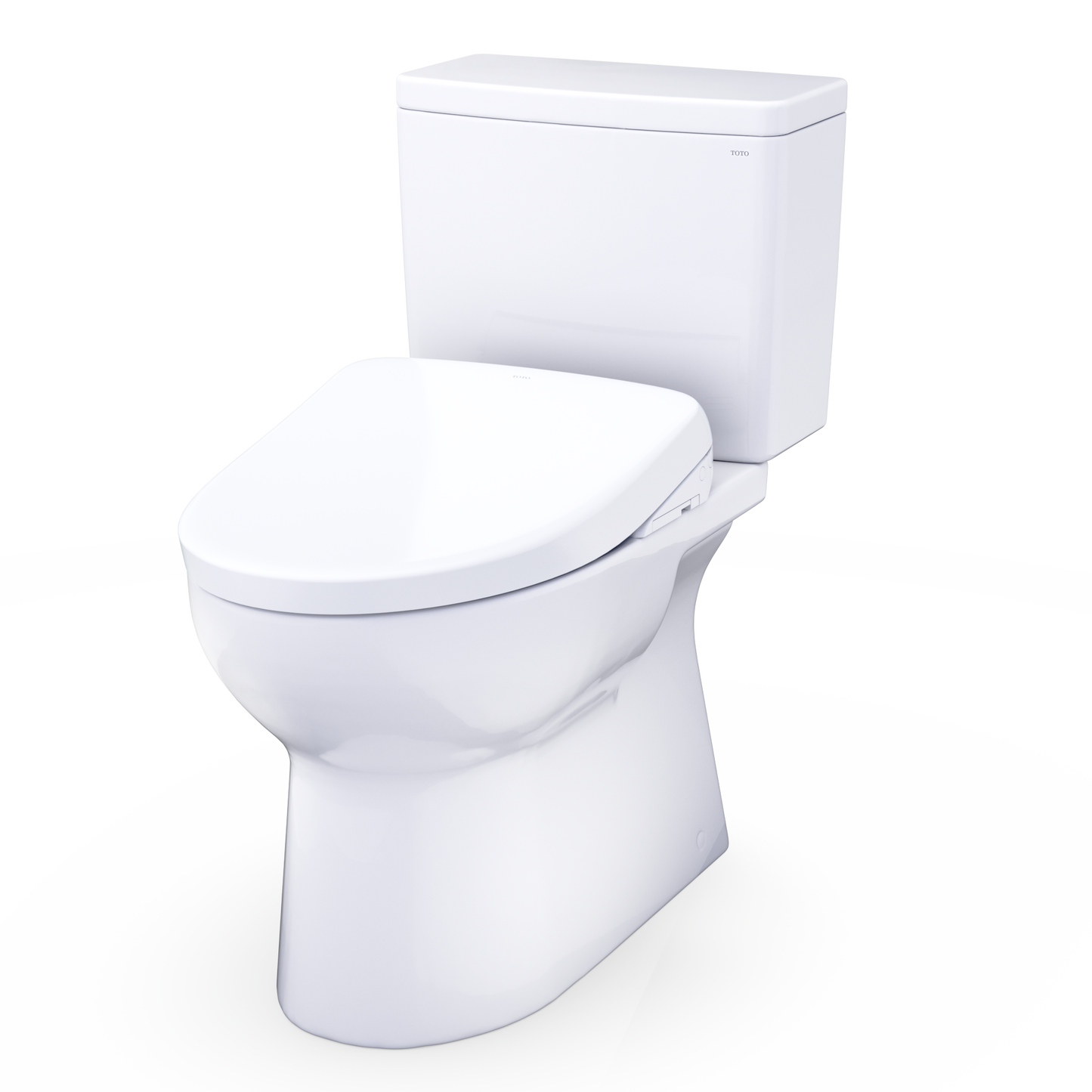 TOTO Glaston WASHLET+ S7 Two-Piece Elongated 1.28 GPF Universal Height Toilet MW4724726CEFG#01