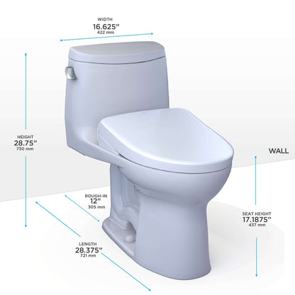 TOTO UltraMax II 1.28 ADA Height S7 Bidet Seat MW6044726CEFG#01