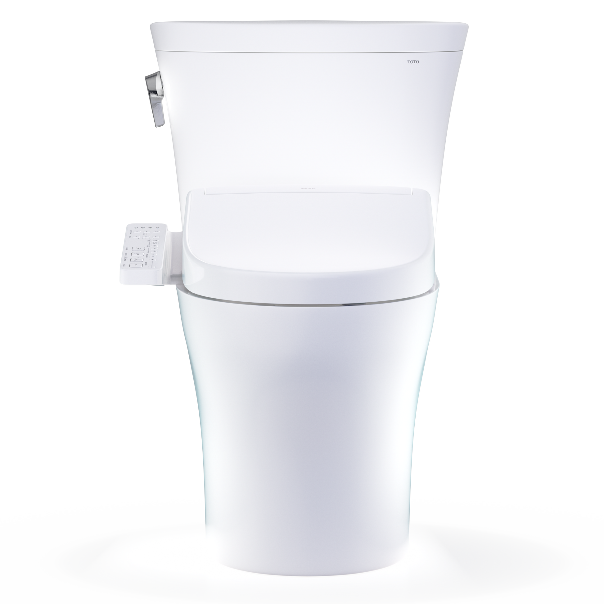 TOTO Aquia WASHLET+ S2 Two-Piece Dual Flush 1.28|0.9 GPF Universal Height Toilet with CEFIONTECT MW4483346CEMFGN#01