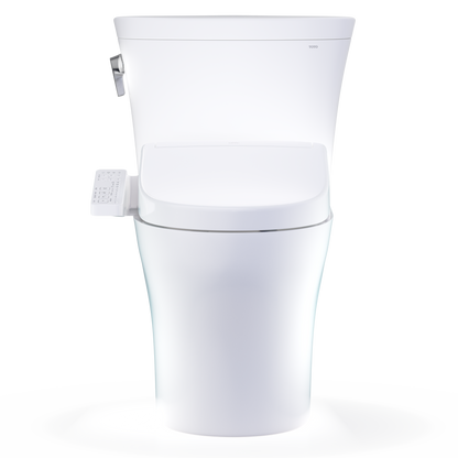 TOTO Aquia WASHLET+ S2 Two-Piece Dual Flush 1.28|0.9 GPF Universal Height Toilet with CEFIONTECT MW4483346CEMFGN#01
