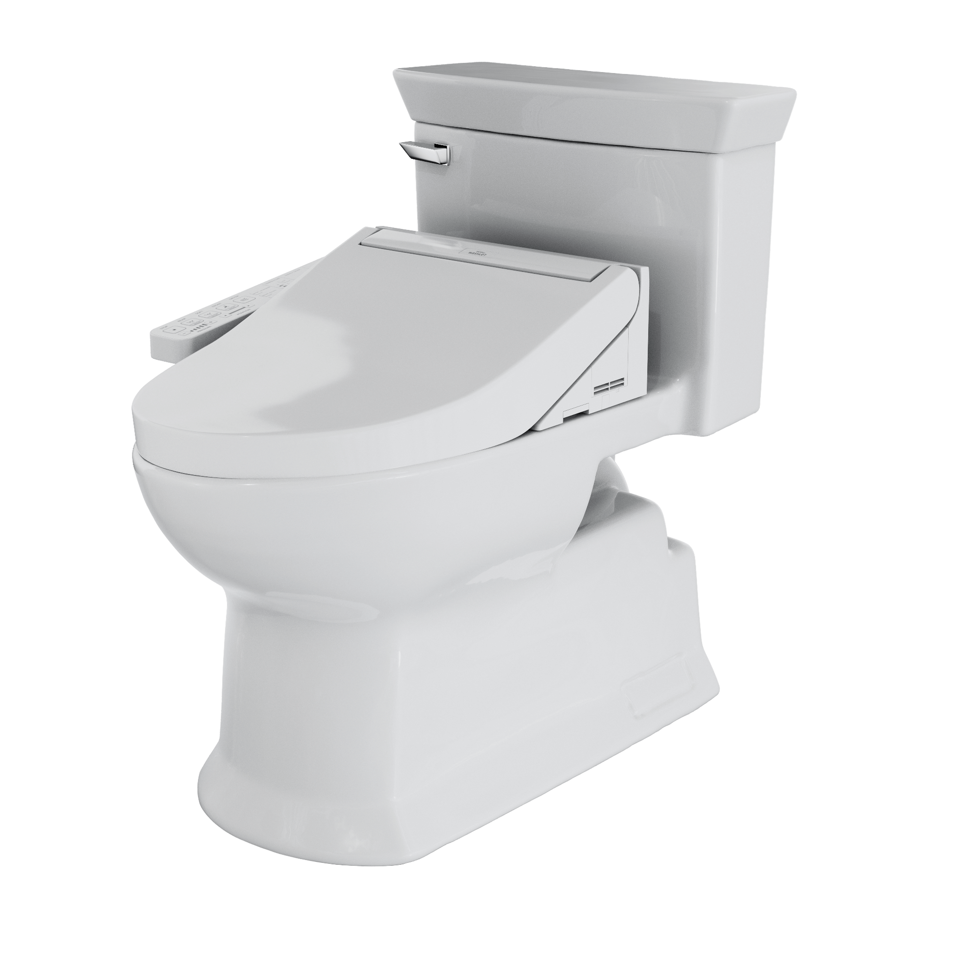 TOTO Eco Soirée 1.28 GPF Universal Height Toilet with C2 Bidet Seat MW9643074CEFG#01