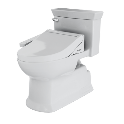 TOTO Eco Soirée 1.28 GPF Universal Height Toilet with C2 Bidet Seat MW9643074CEFG#01